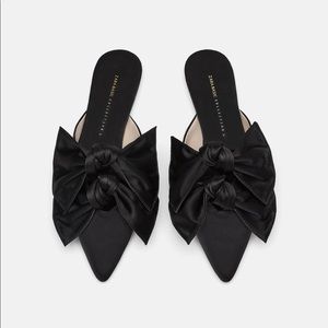 SOLD! Zara Mules With Bow